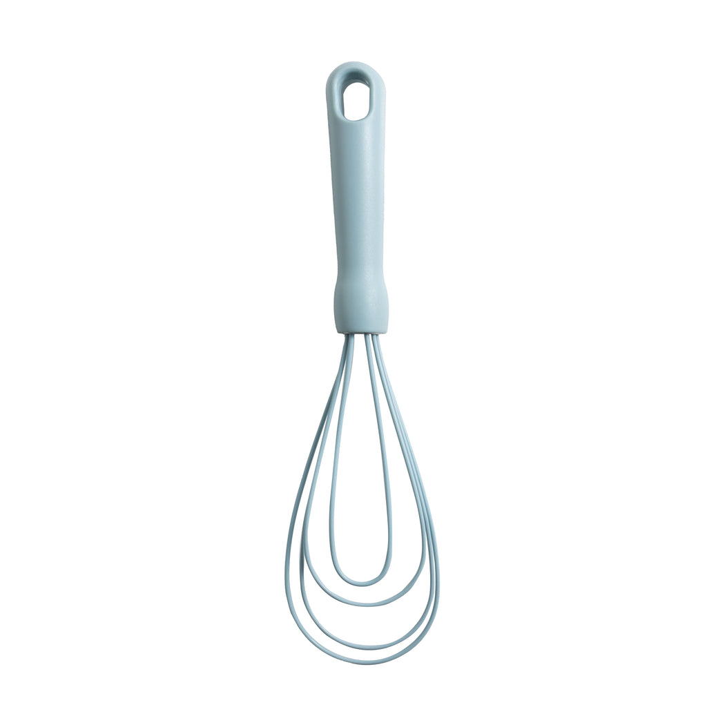 Ergonomic Manual 3-Piece Silicone Whisk Set, 10.5"/10.4"/9.6" L, Blue Color - Kitchen Gadget Tool for Quick Food Prep Detail