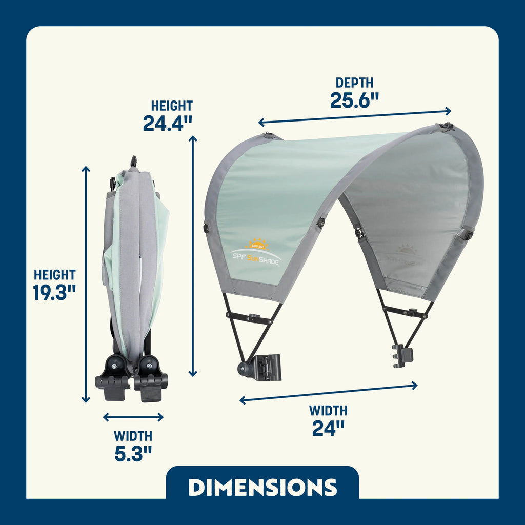 Portable Canopy SunShade Accessory - Choice 361 - Portable Beach Canopy with Adjustable Shade Angle Detail