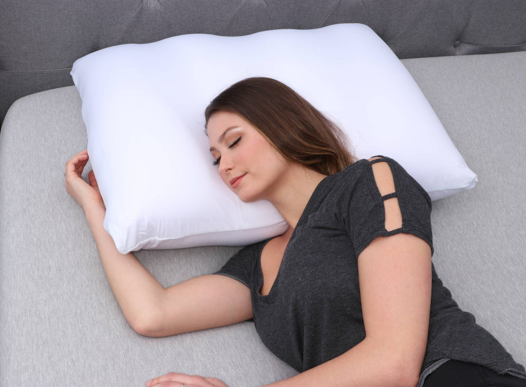 Decorative Plump Microbead Cloud Pillow Bed, X-Large, White - Decorative Throw Pillow Cushion for Sofa & Bed Detail
