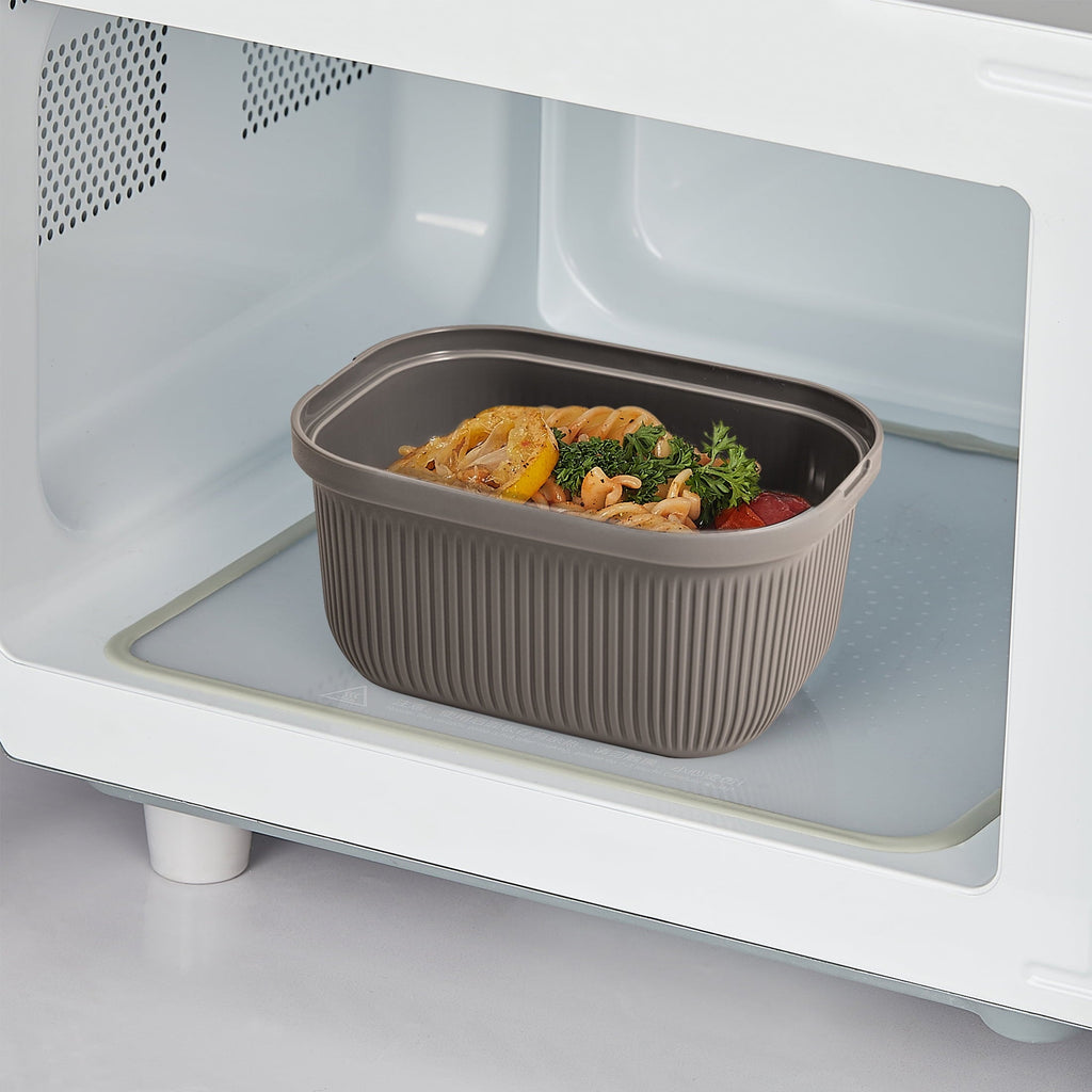 Playful Geometric Plastic Food Storage Bento Snack Container, Rectangle, Grey, 19oz Capacity, Made for Portable Food Storage - Squishy Dohnut Sweet Treat Shaped Stress Toy Detail