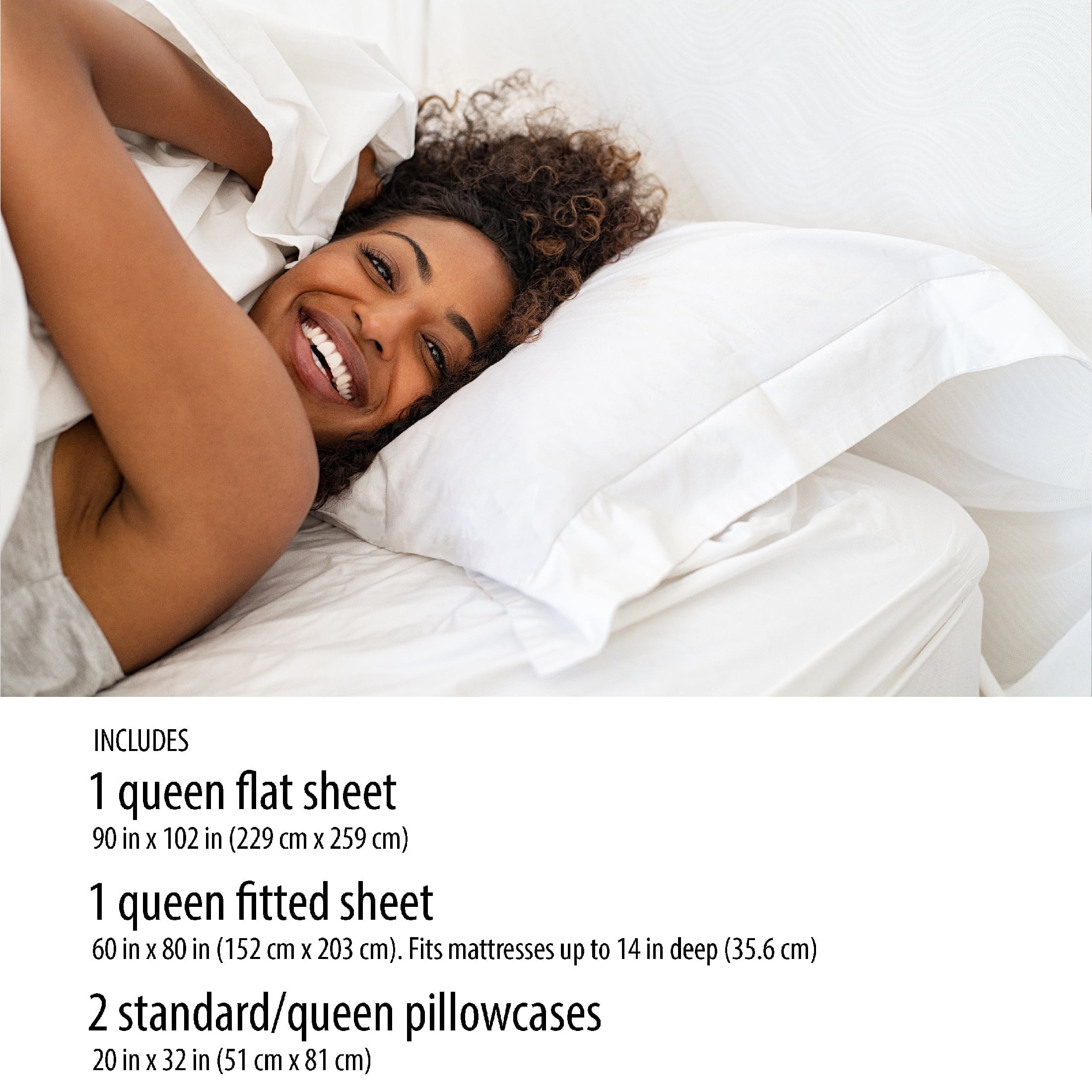 Breathable Luxury Microfiber Bed Sheet Set, Queen, Rich Black, 4 Piece - Luxury Bed Sheet Set with Deep Pockets Detail