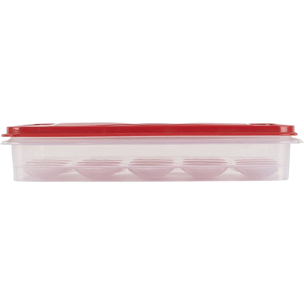 Deliciously Squishy Egg Keeper Food Storage Container, Clear/Red, 1 Count - Deliciously Soft Cupcake Sensory Glob Detail