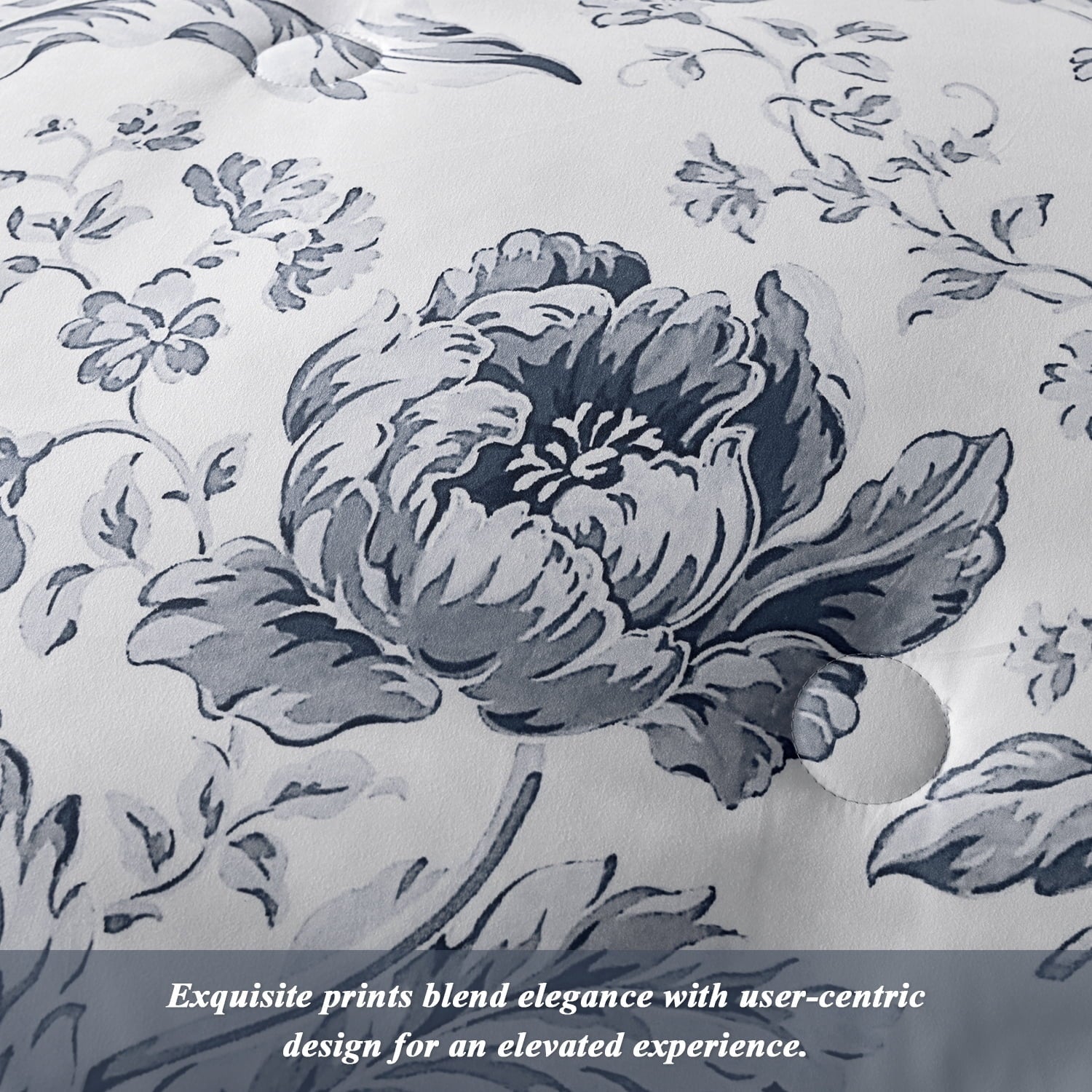 Luxurious Quilted Queen Comforter Sets,7-Pieces Reversible Bedding Sets,Bed in a Bag with Comforter,Flat Sheet and Fitted Sheet,Pillowc... - All-Season Down Alternative Comforter Insert Detail