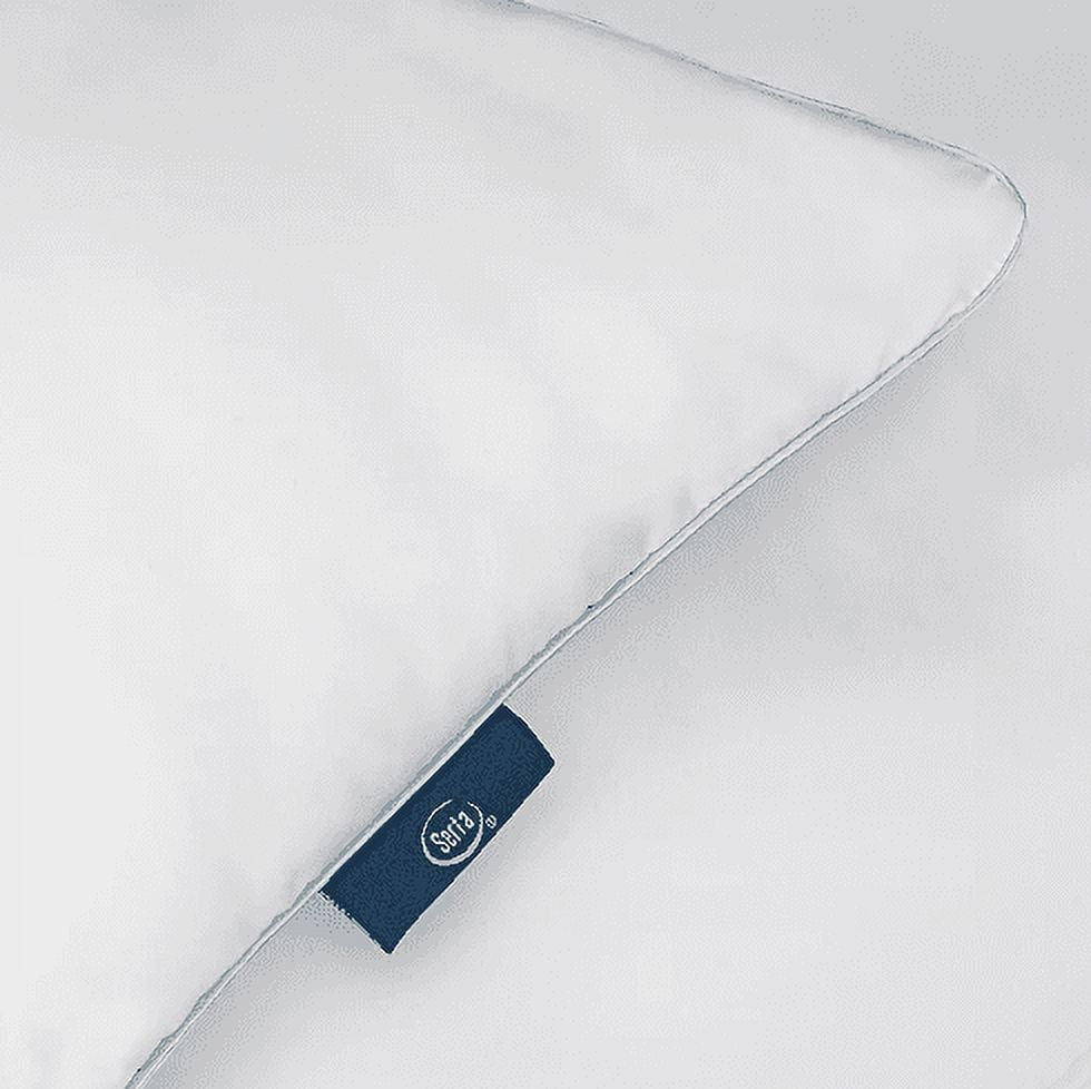 Decorative Plump Queen Microfiber Polyester Bed Pillows Hypoallergenic (2 Count) - Orthopedic Shredded Foam Bed Pillow Set Detail