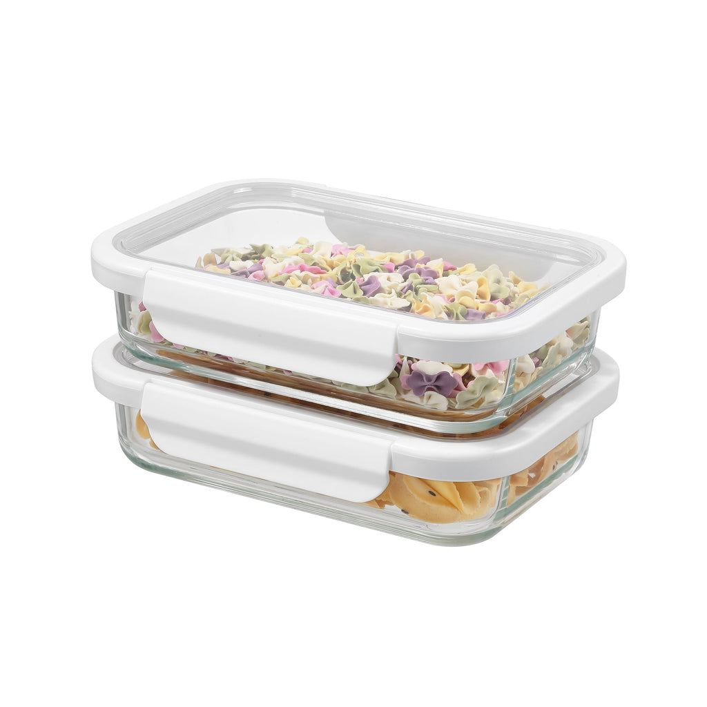 Deliciously Squishy 2.3Cup Rectangle Glass Food Storage Container with Tritan Lid. Set of 2, 4 Pieces, Best Used f... - Deliciously Soft Cupcake Sensory Glob Detail