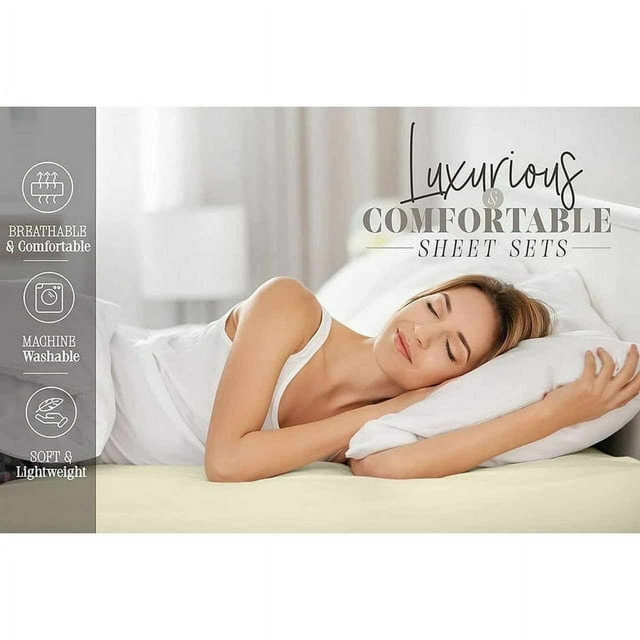 Premium Egyptian Cotton 4 Pieces Bed in a Bag Sheet Set Full Red - Luxury Bed Sheet Set with Deep Pockets Detail