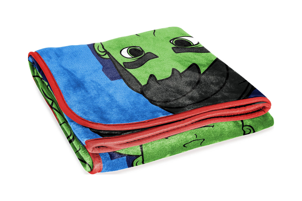 Super Soft Flannel Spidey & His Amazing Friends Kids Throw, 46 x 60, Microfiber, Blue, Marvel - Cozy Fleece Throw Blanket for Couch & Bed Detail