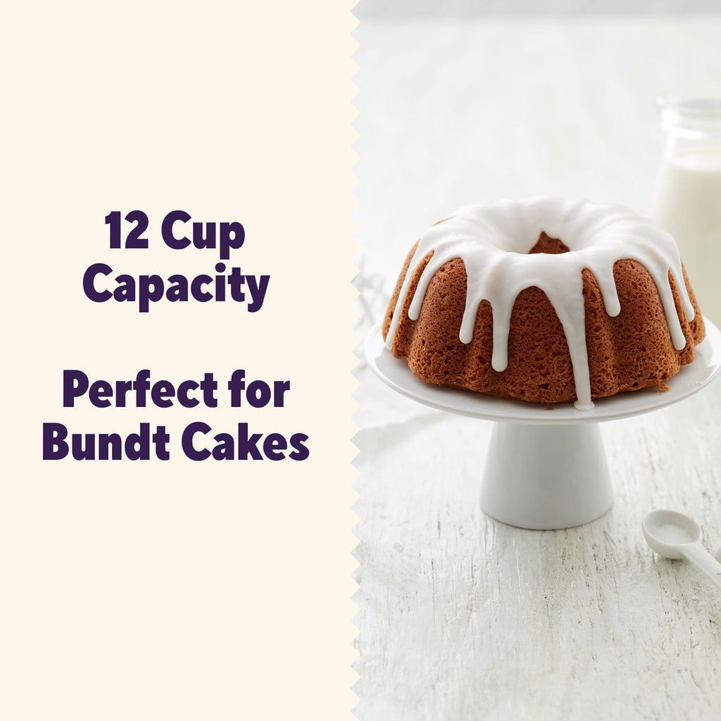 Multi-Functional Everyday Non-Stick Bundt Cake Pan 9.51" Fluted Tube Baking Pan, Packaging May Vary - Kitchen Gadget Tool for Quick Food Prep Detail