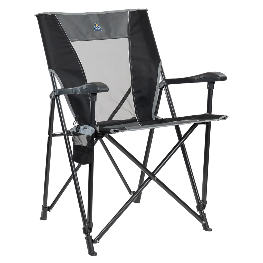 Ultra-Compact Eazy Chair - Choice 976 - Space-Saving Micro-Folding Chair for Backpacking - Black
