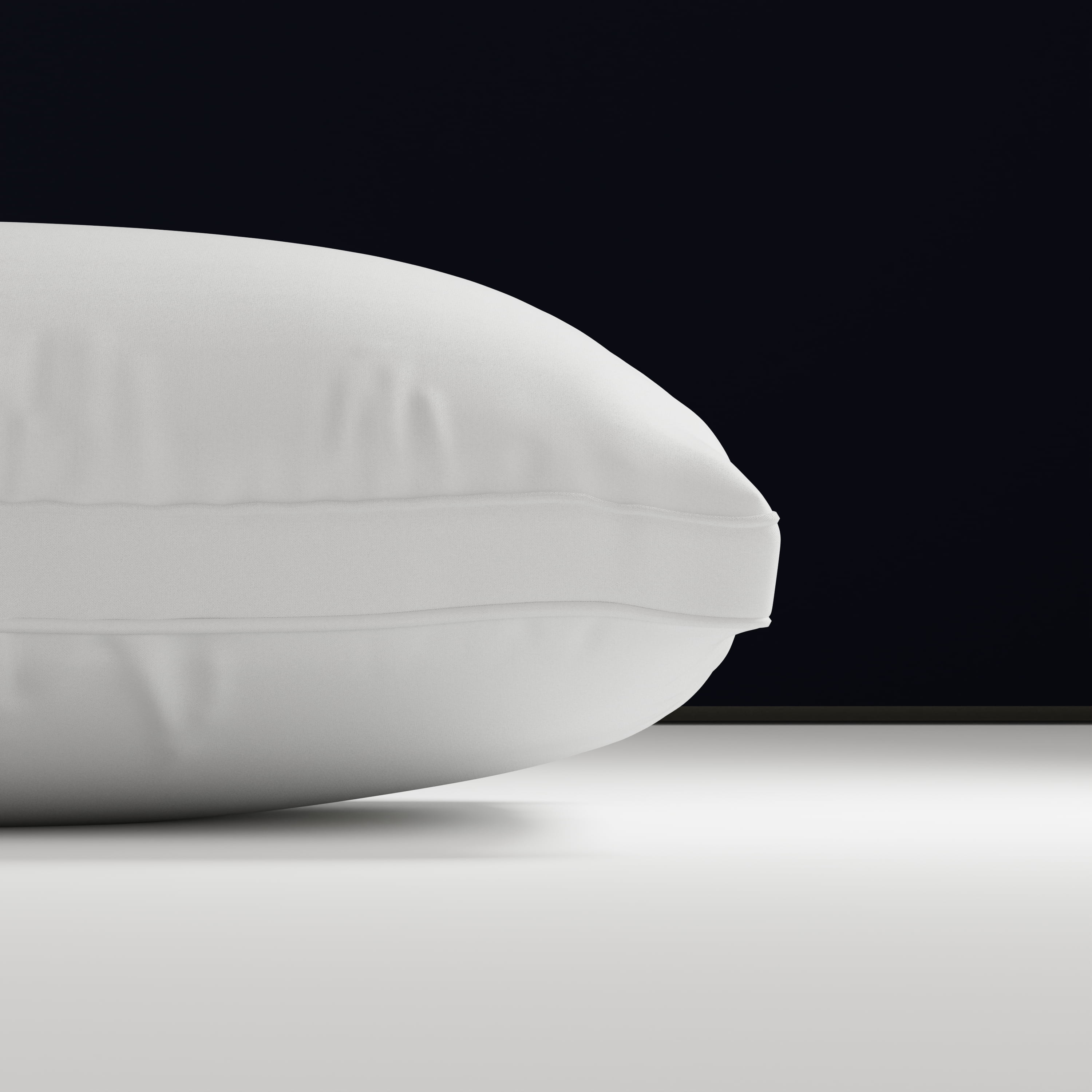 Decorative Plump Cooling Bed Pillow, Jumbo, White- Extra Firm, 2 Count - Hotel Quality Plush Sleeping Pillows Detail