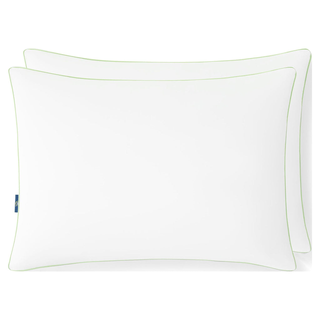 Decorative Plump Firm Bed Pillow, Standard/Queen, 2 Pack - Orthopedic Shredded Foam Bed Pillow Set Detail