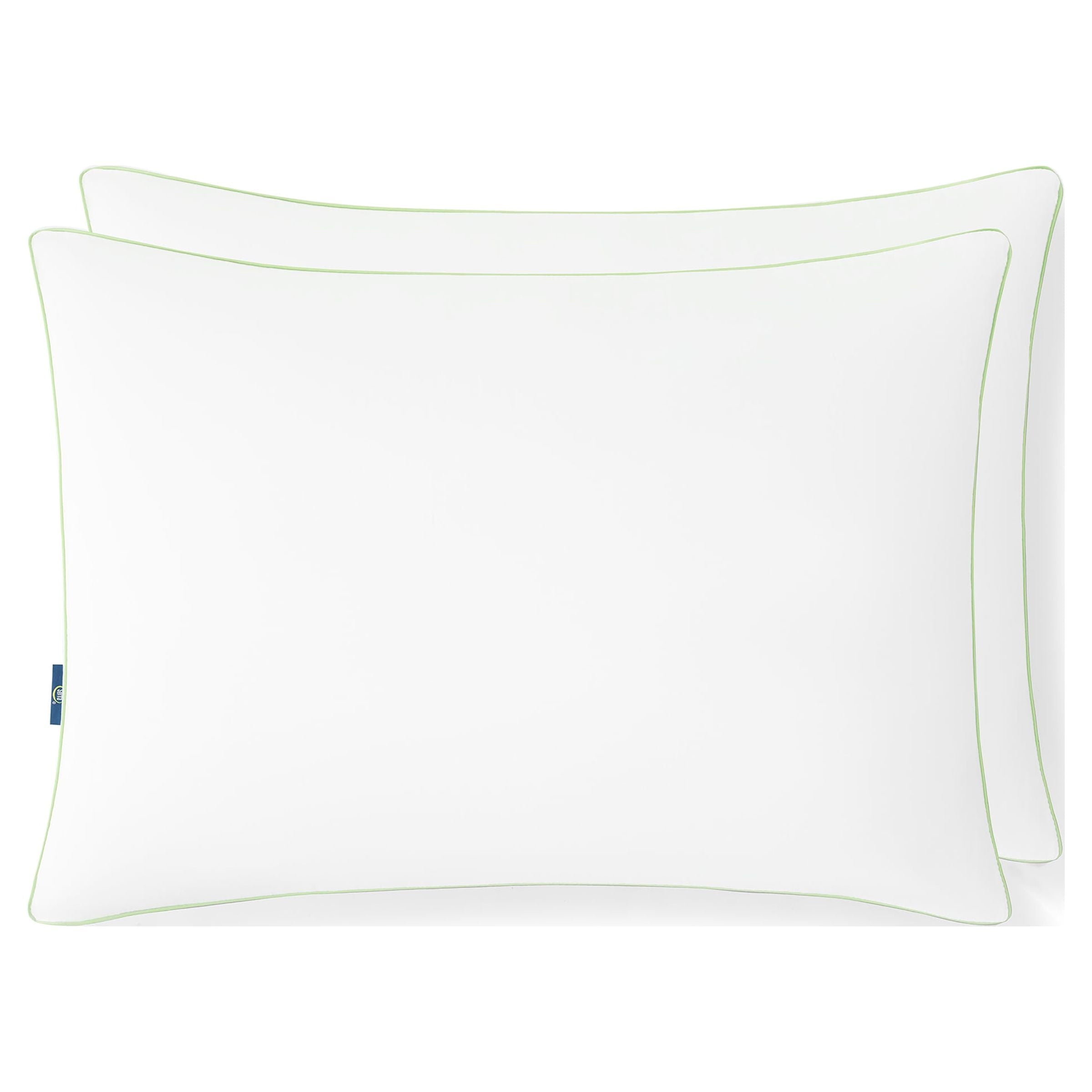Decorative Plump Firm Bed Pillow, Standard/Queen, 2 Pack - Orthopedic Shredded Foam Bed Pillow Set Detail
