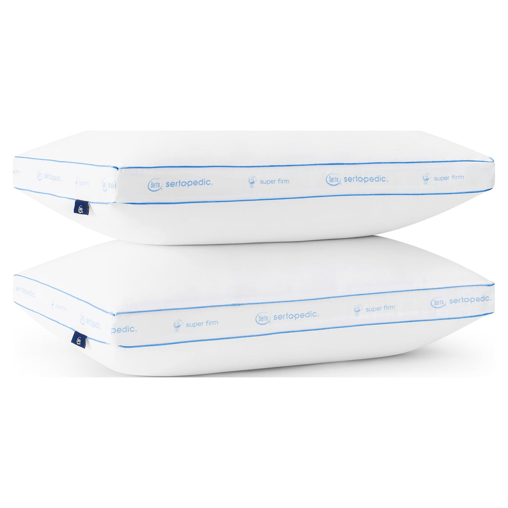 Orthopedic Support Extra Firm Pillow, Standard/Queen, 2 Pack, Hypoallergenic - Ergonomic Memory Foam Pillow for Neck Pain Support Detail
