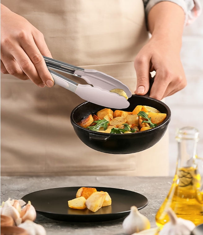 Professional Grade Silicone & Bamboo Cooking Utensil Set, 14 Pieces - Multi-Purpose Hand Tool for Daily Meal Prep Detail