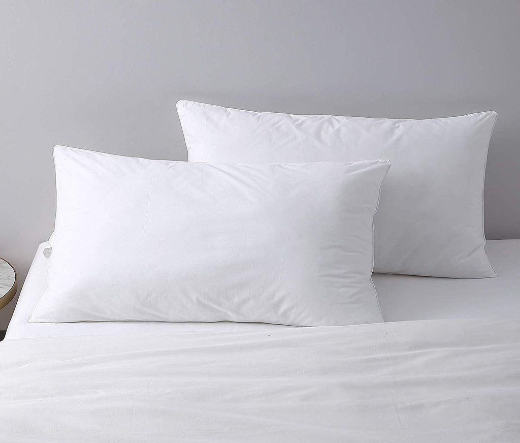Decorative Plump Bed Pillows King Size Pillows Set of 2, Pillows for Sleeping,Polyester Microfiber Cover,Super Soft Set of 2(... - Ergonomic Memory Foam Pillow for Neck Pain Support Detail