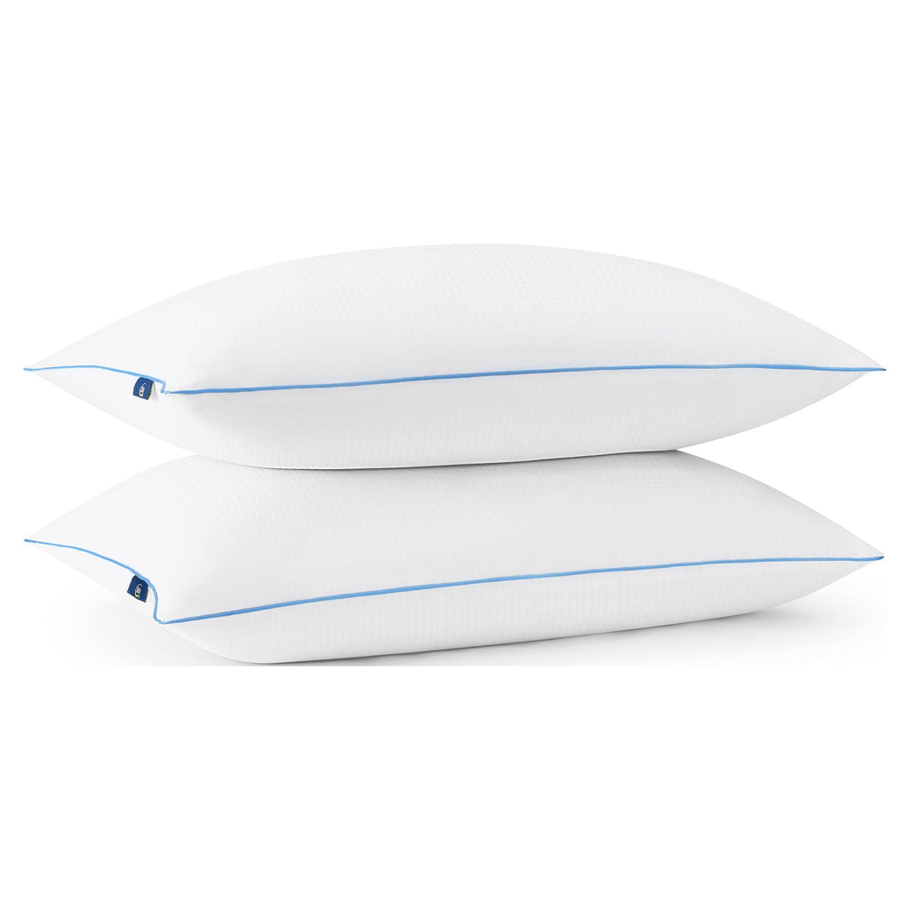 Hotel Collection Cool Nites Bed Pillow, Standard/Queen, 2 Pack - Decorative Throw Pillow Cushion for Sofa & Bed Detail