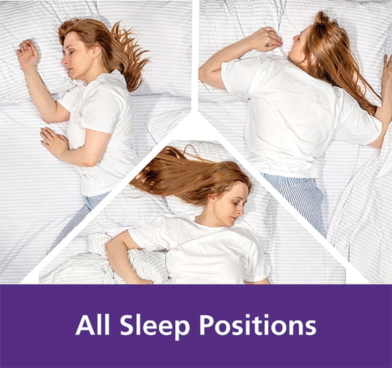 Decorative Plump Comfort Complete Bed Pillow, Standard/Queen, White- All Positions Antimicrobial - Hotel Quality Plush Sleeping Pillows Detail