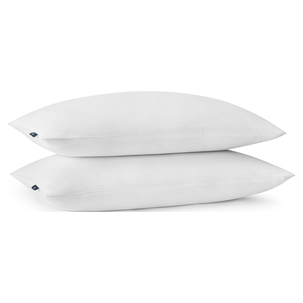 Orthopedic Support Won't Go Flat Bed Pillow, King, 2 Pack - Ergonomic Memory Foam Pillow for Neck Pain Support Detail