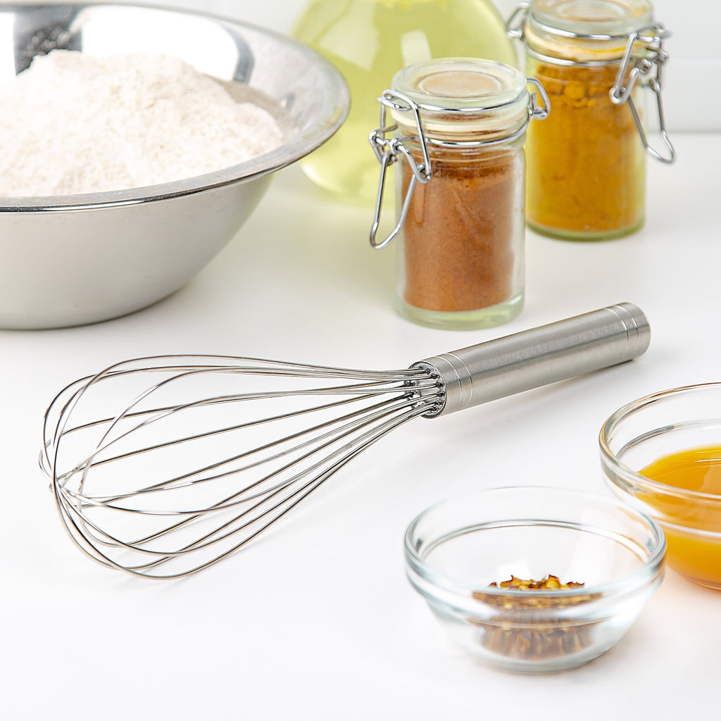Premium Kitchen 10" Stainless Steel Balloon Whisk - Multi-Functional Manual Food Chopper & Slicer Detail