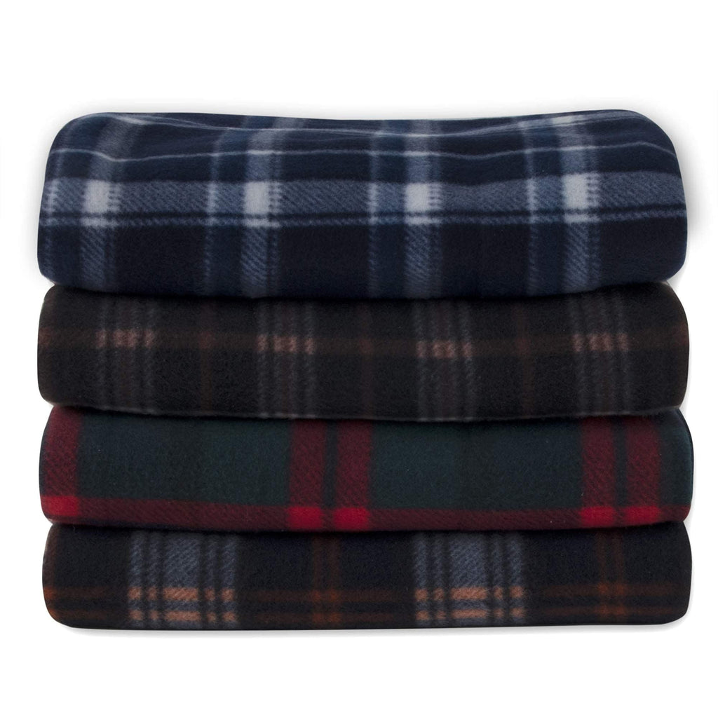 Reversible Sherpa Single Plaid Color 60"L x 50"W Fleece Throw Blanket for Fall, Winter, Spring, Summer, Men, Women, Children & Pets in ... - Super Soft Reversible Sherpa Flannel Blanket Detail