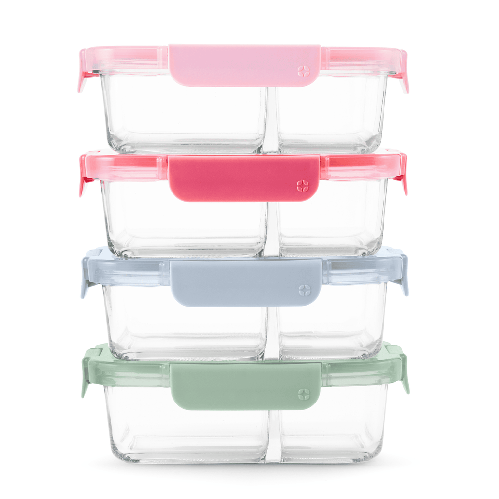 Sweet Treat Shaped 8pc 3.4 Cup Divided Glass Meal Prep Set - Fun Food Fidget Cookie Squishable Toy Detail