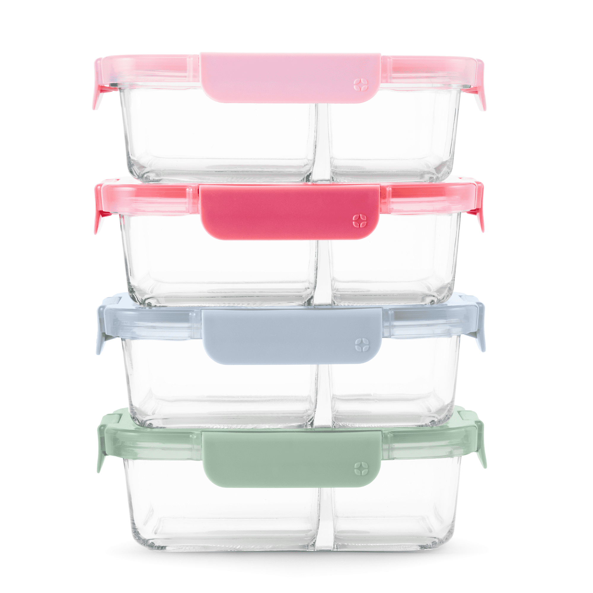 Sweet Treat Shaped 8pc 3.4 Cup Divided Glass Meal Prep Set - Fun Food Fidget Cookie Squishable Toy Detail