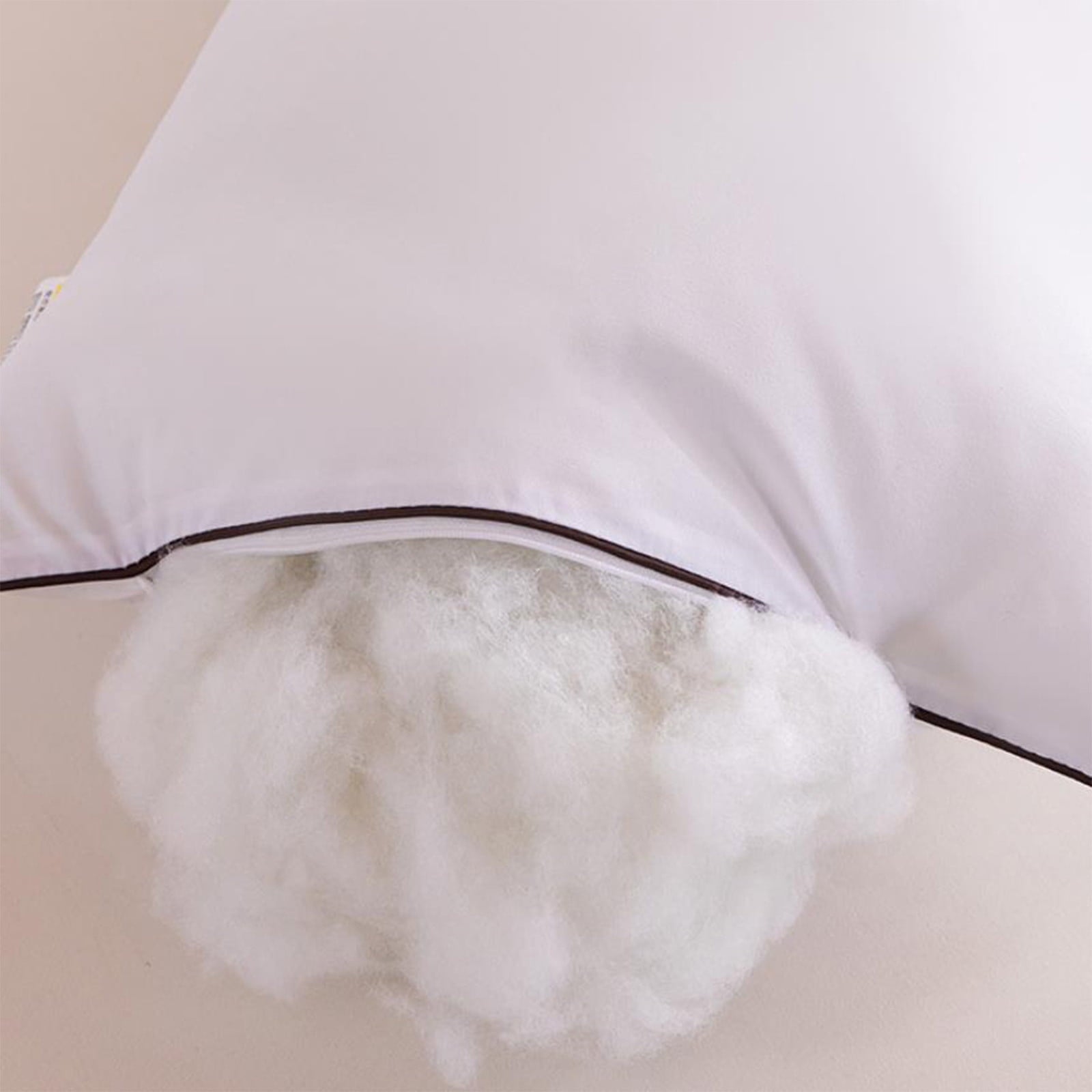 Fluffy Shredded Long Pillows For Bed King Clearance! 100*48cm White Gentle Support Soybean Pillow, Comfortable Breathable Bed Pillows... - Decorative Throw Pillow Cushion for Sofa & Bed Detail