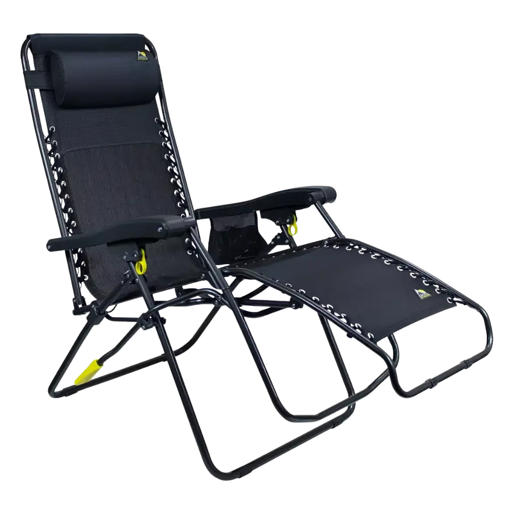 Low-Profile Freeform Zero Gravity Lounger Bundle - Choice 507 - Multi-Position Outdoor Beach Chair with Pillow Detail