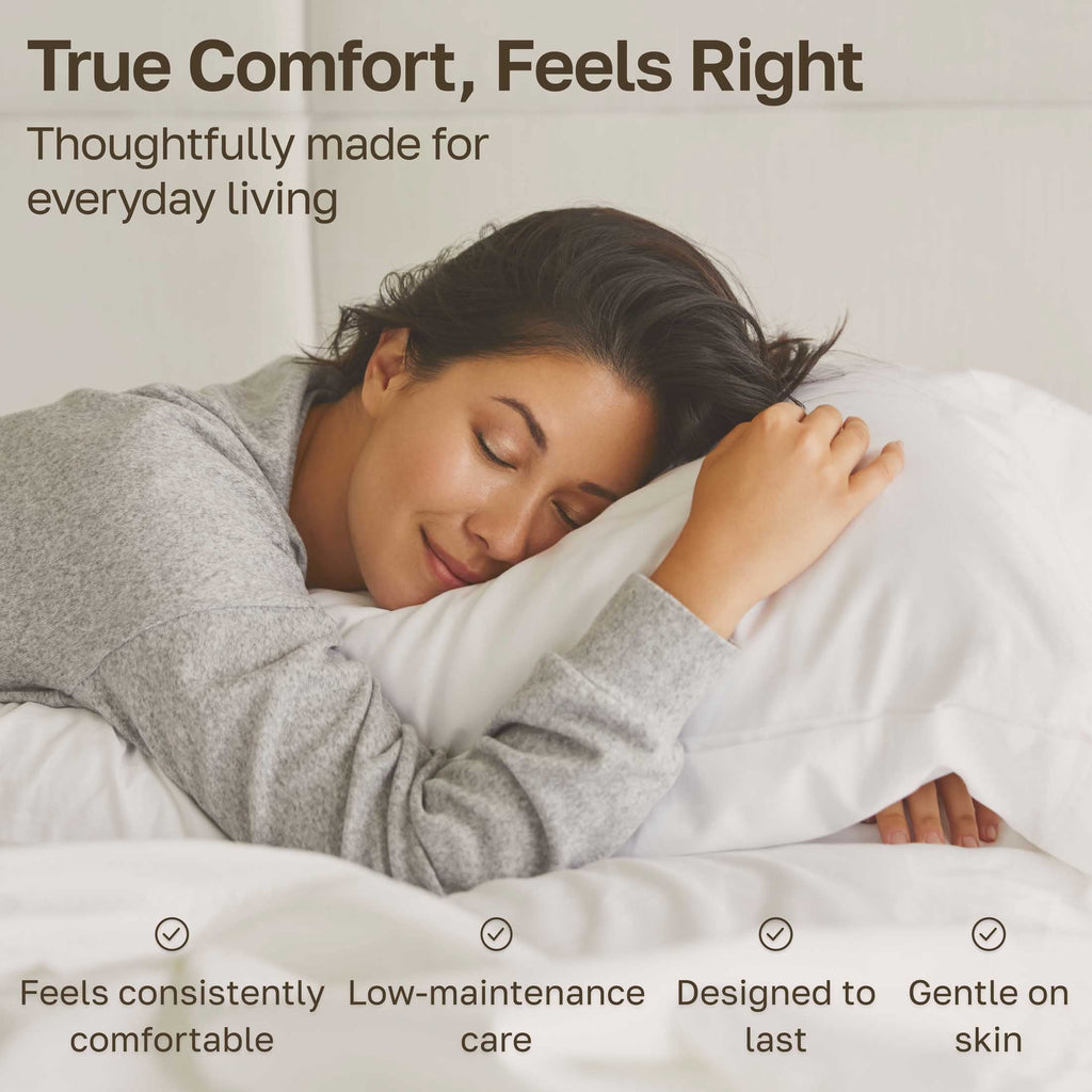 Ultra-Soft 100% Cotton Queen Sheets Set - 600 Thread Count 100% Cotton Sheets Queen, Sateen Deep Pocket Adult/Teen 4 Piece Bed Sh - Luxury Bed Sheet Set with Deep Pockets Detail