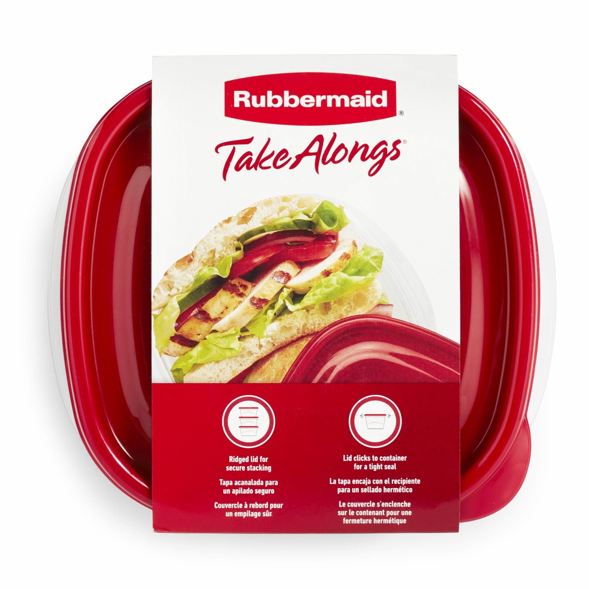 Sweet Treat Shaped 2.9-Cup Square Food Storage Containers, Ruby Red, 4 Pack - Playful Star & Heart Shaped Geometric NeeDoh Detail