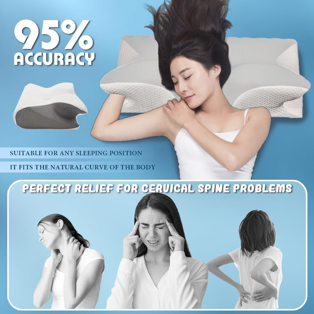 Orthopedic Support Airway Pro Sleep Apnea Pillow, Airway Pro Cervical Pillow - All-Night Neck Support, Ergonomic Pillows for All Sleepin... - Hotel Quality Plush Sleeping Pillows Detail