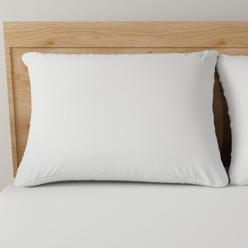 Decorative Plump Allergy Relief Bed Pillows, Standard/Queen - Firm Support, Back and Side Sleeper (2 Count) - Decorative Throw Pillow Cushion for Sofa & Bed Detail