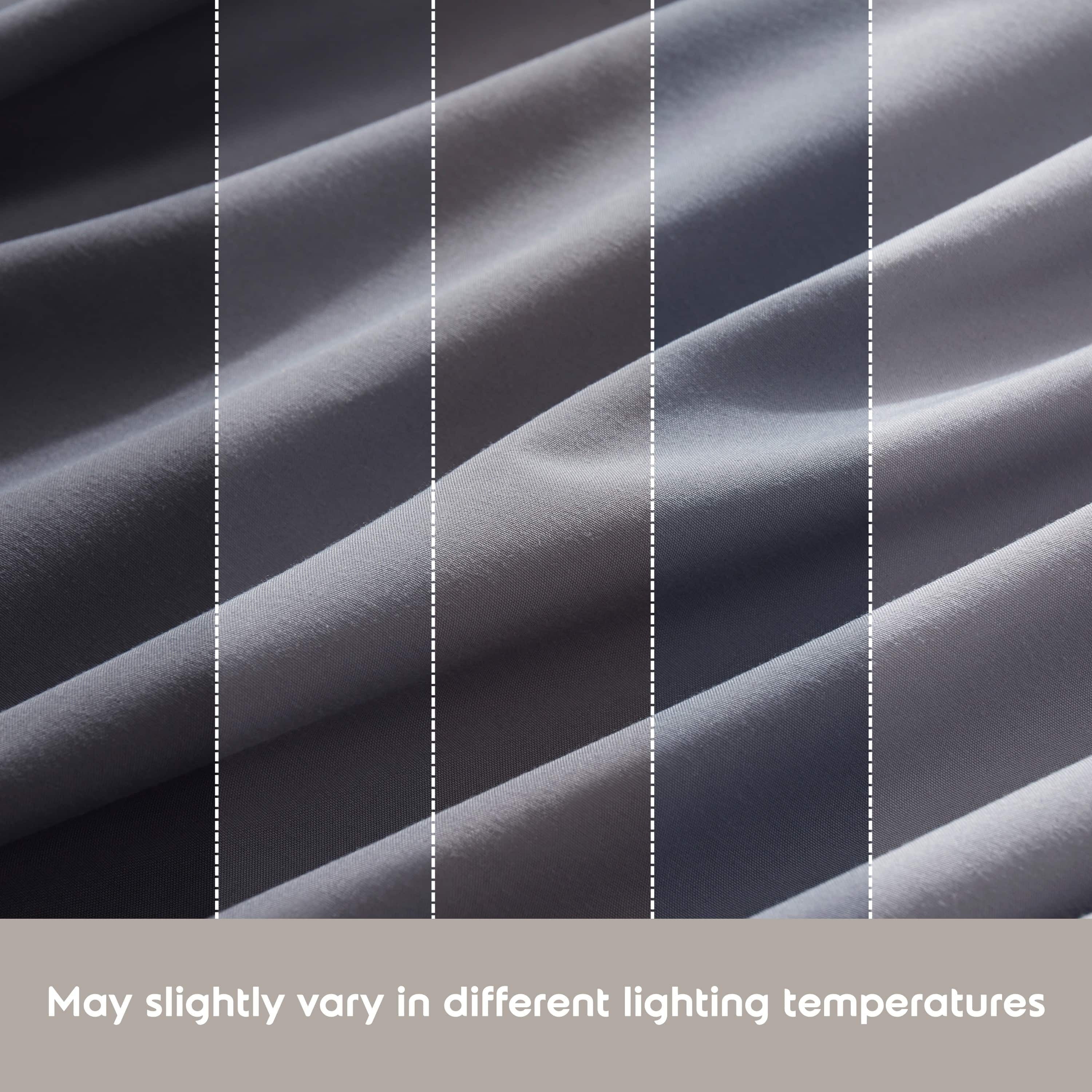 Premium Egyptian Cotton Full Size Sheets Set, 1800 Series Bed Sheets Full 4 Piece, Luxury Soft Microfiber Full Sheet Sets, Gray - Luxury Bed Sheet Set with Deep Pockets Detail