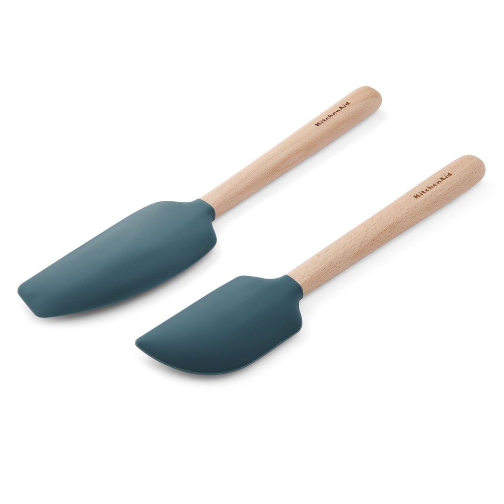 Professional Grade 2-Piece Silicone Mixing Spatula and Scraper Set for Cooking, Agave - Professional Kitchen Tool for Culinary Enthusiasts Detail