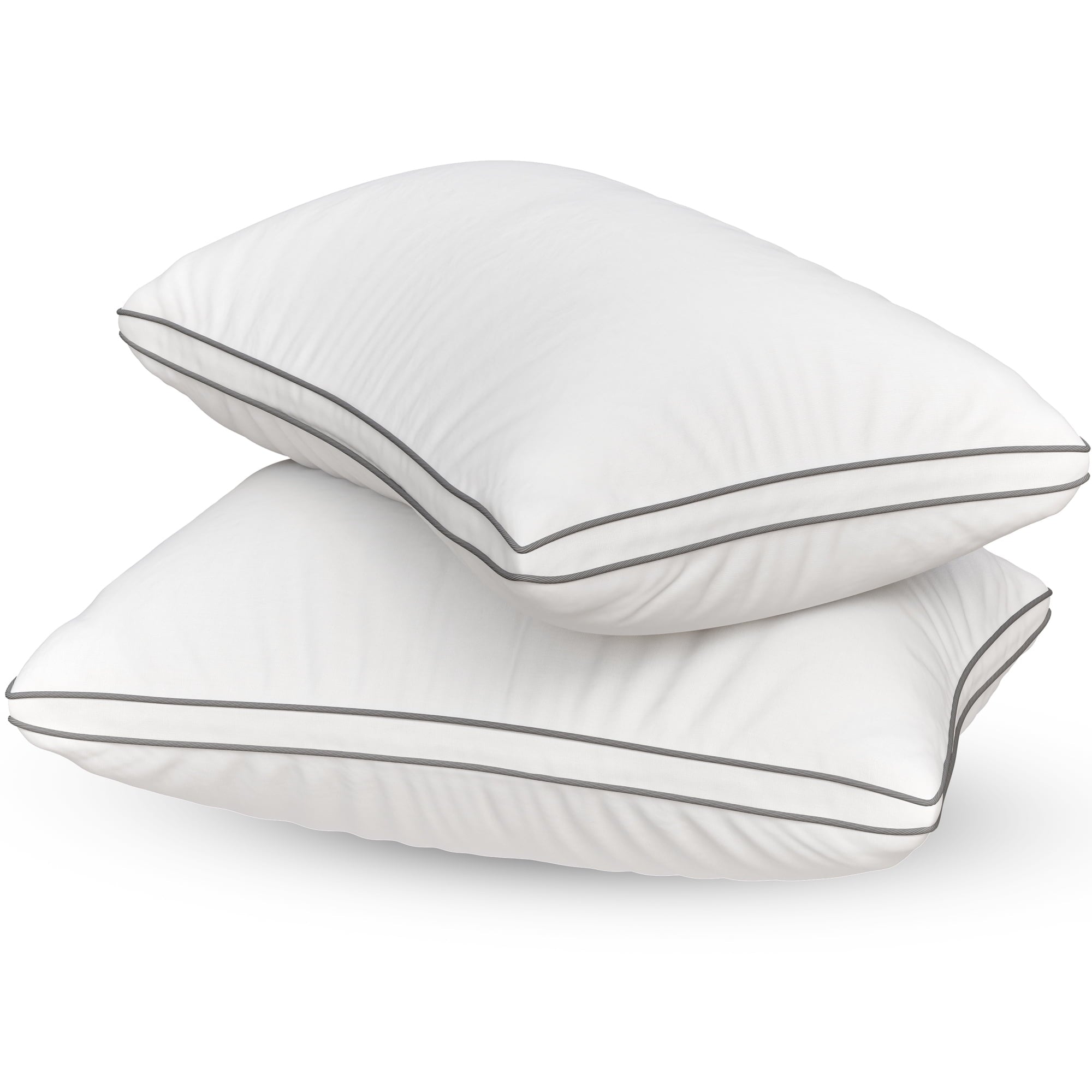 Fluffy Shredded Bed Pillows Queen Size Set of 2 - Luxury Down Alternative Pillow - 5 Star Hotel Pillows for Back, Side and Stomach Sl... - Orthopedic Shredded Foam Bed Pillow Set Detail