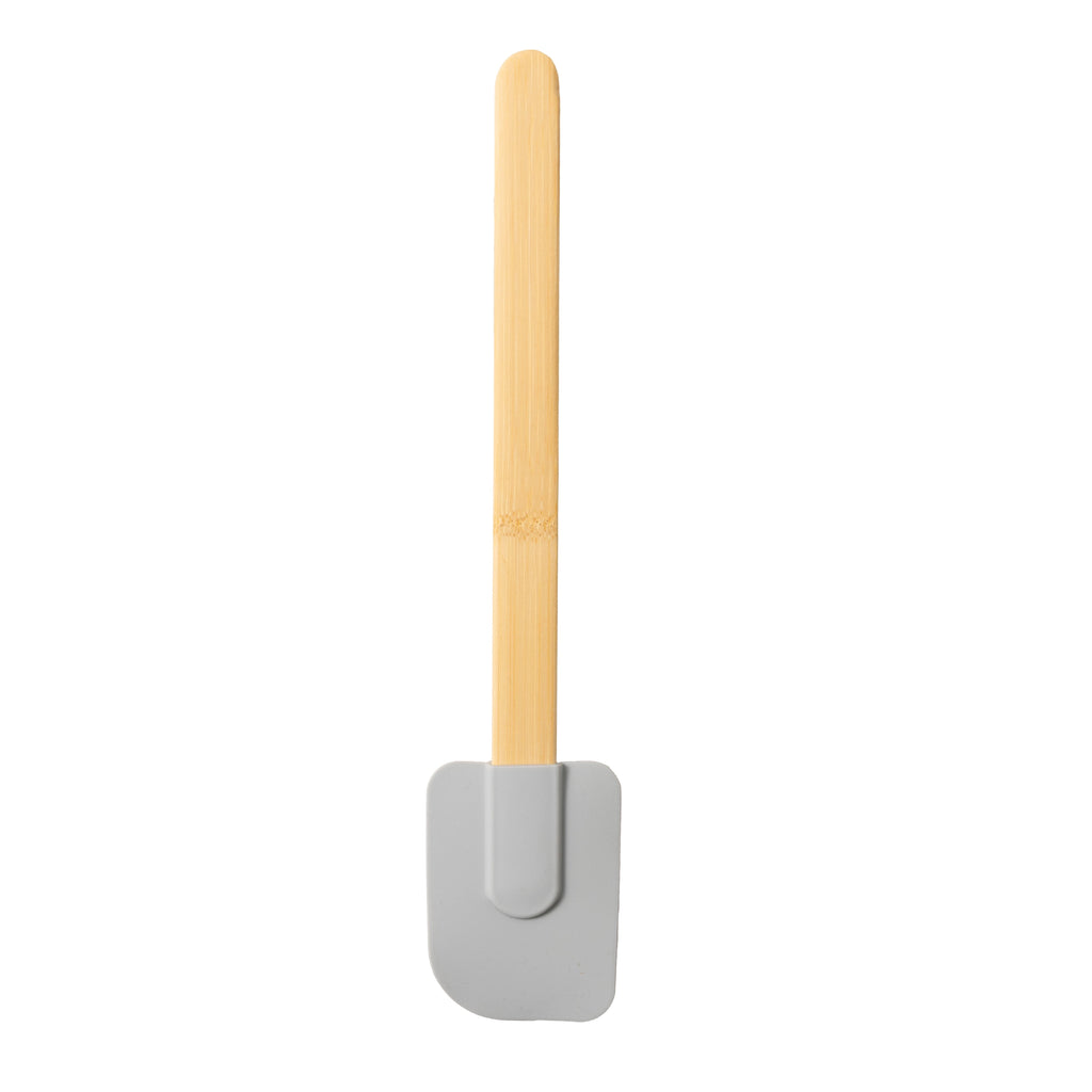 Durable Steel Silicone Spatulas Set 4 with Bamboo Handles, Blue - Professional Kitchen Tool for Culinary Enthusiasts Detail