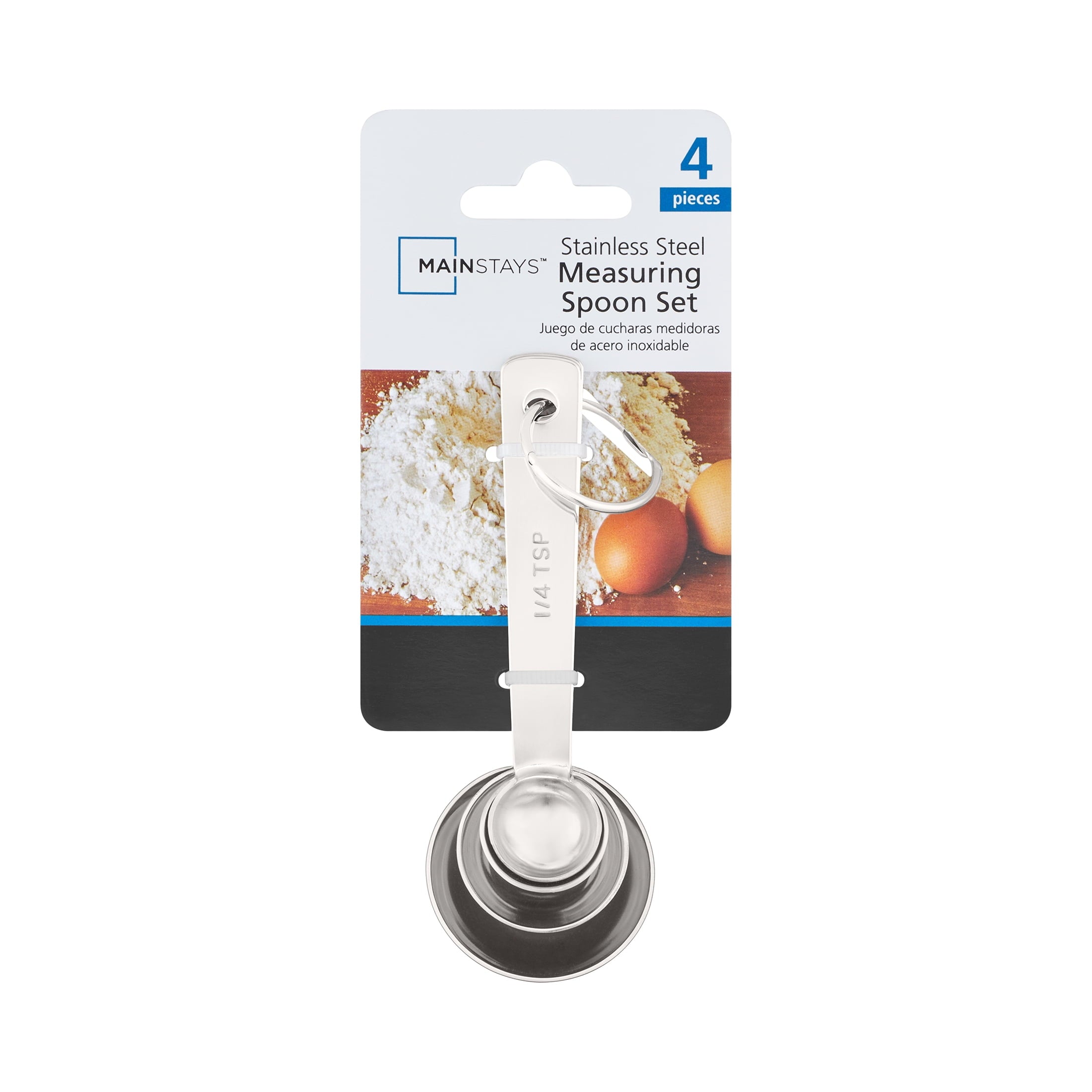 Innovative Kitchen Stainless Steel 4-Piece Nesting Measuring Spoons Set, Stainless Steel Finish - Multi-Functional Manual Food Chopper & Slicer Detail
