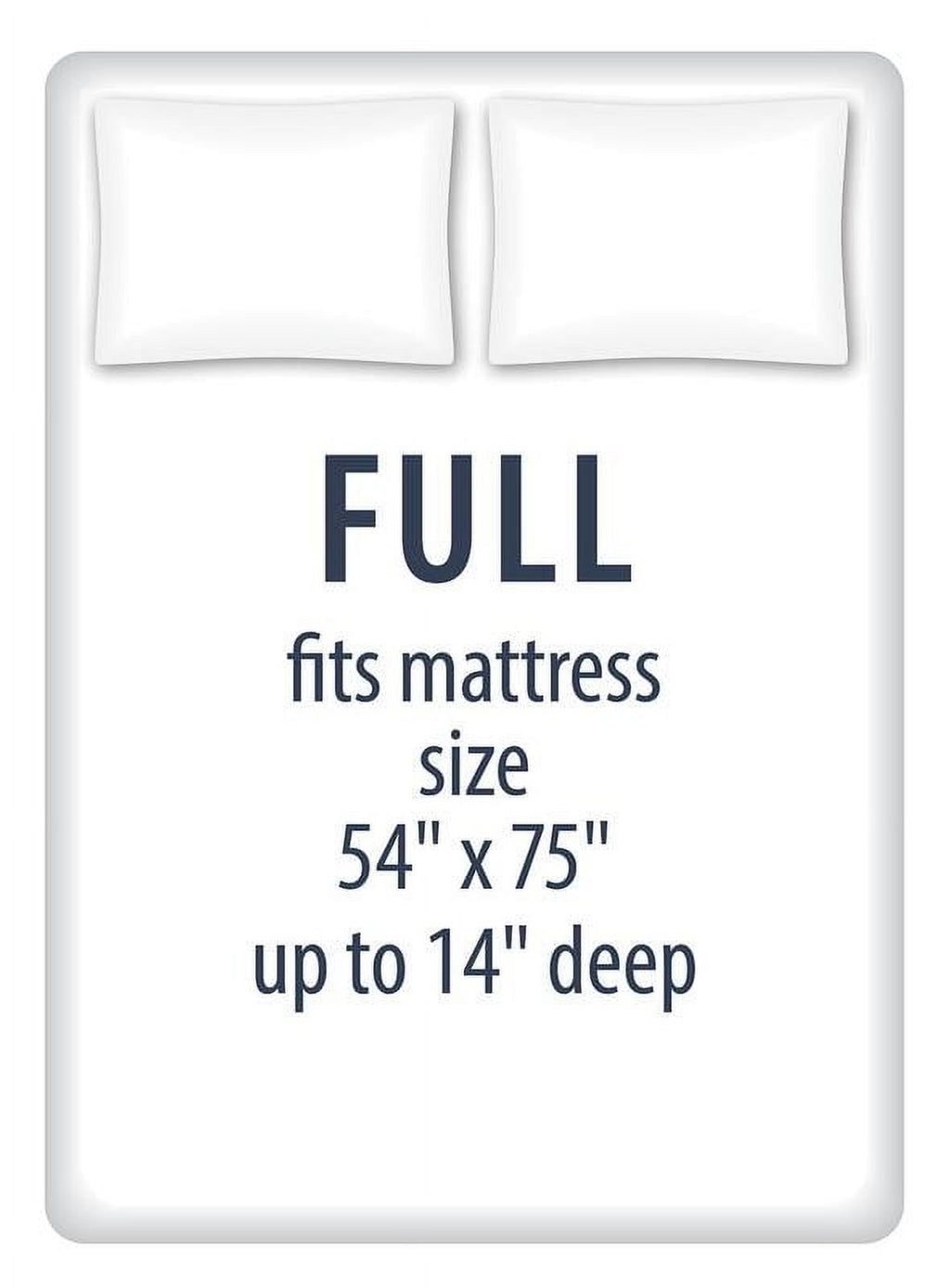 Ultra-Soft Kids Soft Microfiber Sheet Set, Navy Blue Stars, Full, 4 Pieces, Easy Care - Breathable Egyptian Cotton Flat & Fitted Sheets Detail
