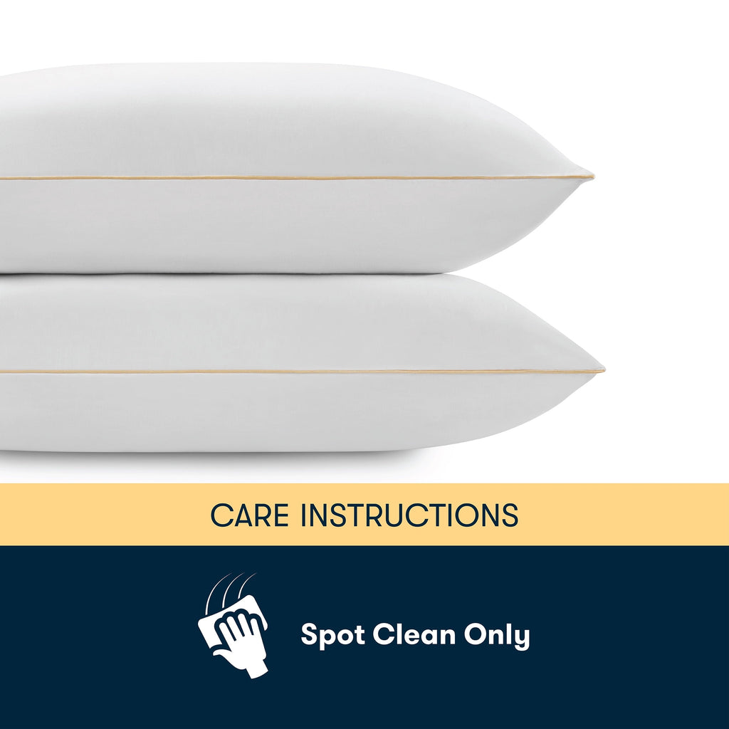 Fluffy Shredded pedic Bounce Back Standard/Queen Bed Pillow, Hypoallergenic Fill - Orthopedic Shredded Foam Bed Pillow Set Detail