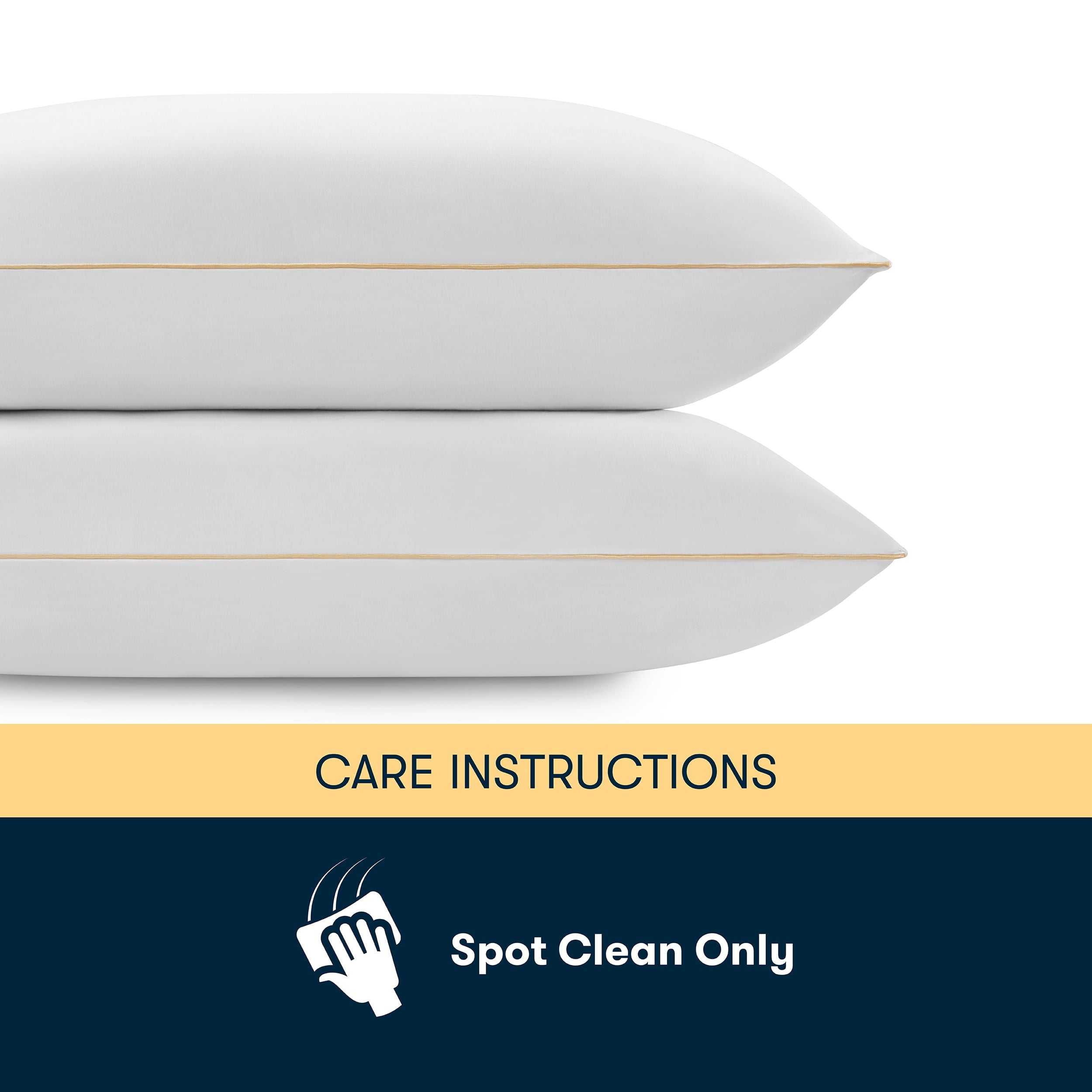 Fluffy Shredded pedic Bounce Back Standard/Queen Bed Pillow, Hypoallergenic Fill - Orthopedic Shredded Foam Bed Pillow Set Detail