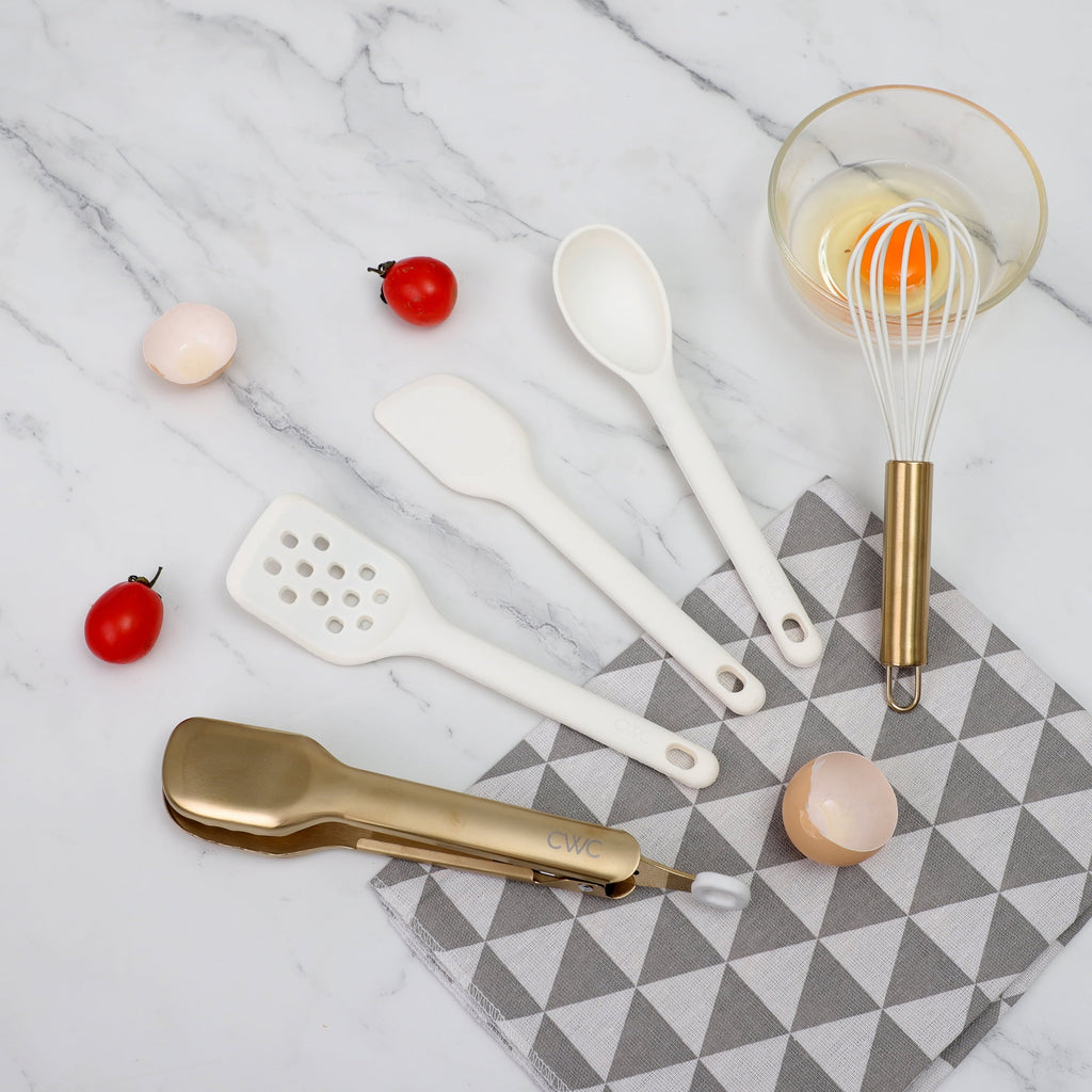 Heavy Duty 5-Piece Mini Silicone Utensil Set Durable & Nonstick Safe - Professional Kitchen Tool for Culinary Enthusiasts Detail