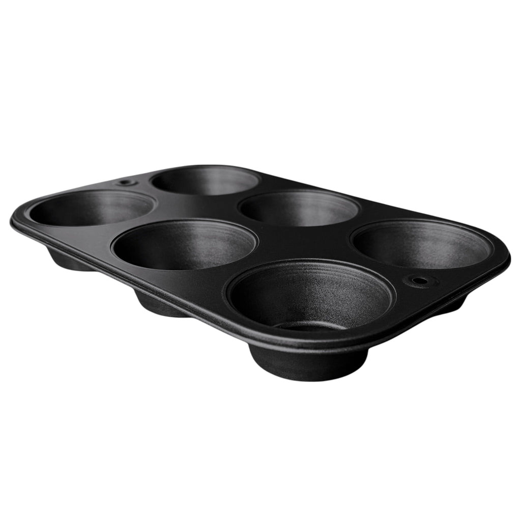 Innovative 6-Cup Nonstick Steel Muffin Pan, 2.9" Cup, Gray, 1 Count - Innovative Kitchen Helper for Modern Cooking Detail