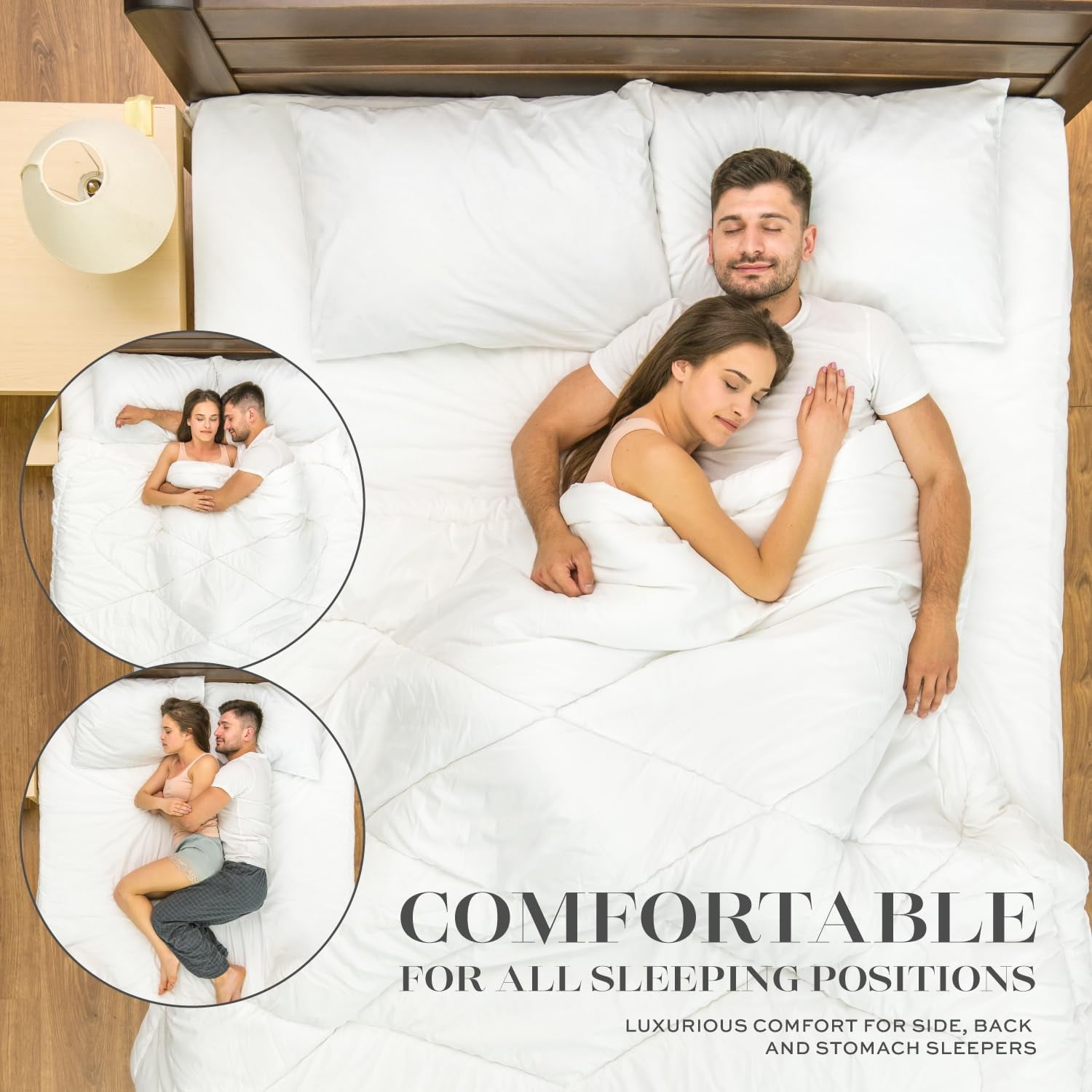 Fluffy Shredded Bed Pillows for Sleeping 2 Pc Set, Queen Size Pillow Side Sleeper Set, Down Alternative Luxury Hotel Soft Pillow 28x2... - Ergonomic Memory Foam Pillow for Neck Pain Support Detail