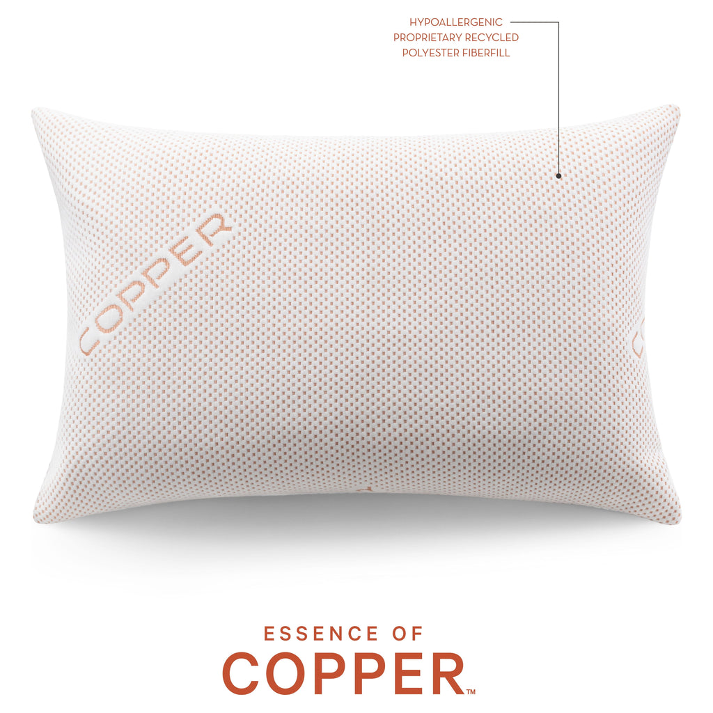 Orthopedic Support Luxury Knit Bed Pillow 2 Pack, Standard/Queen, Polyester - Orthopedic Shredded Foam Bed Pillow Set Detail