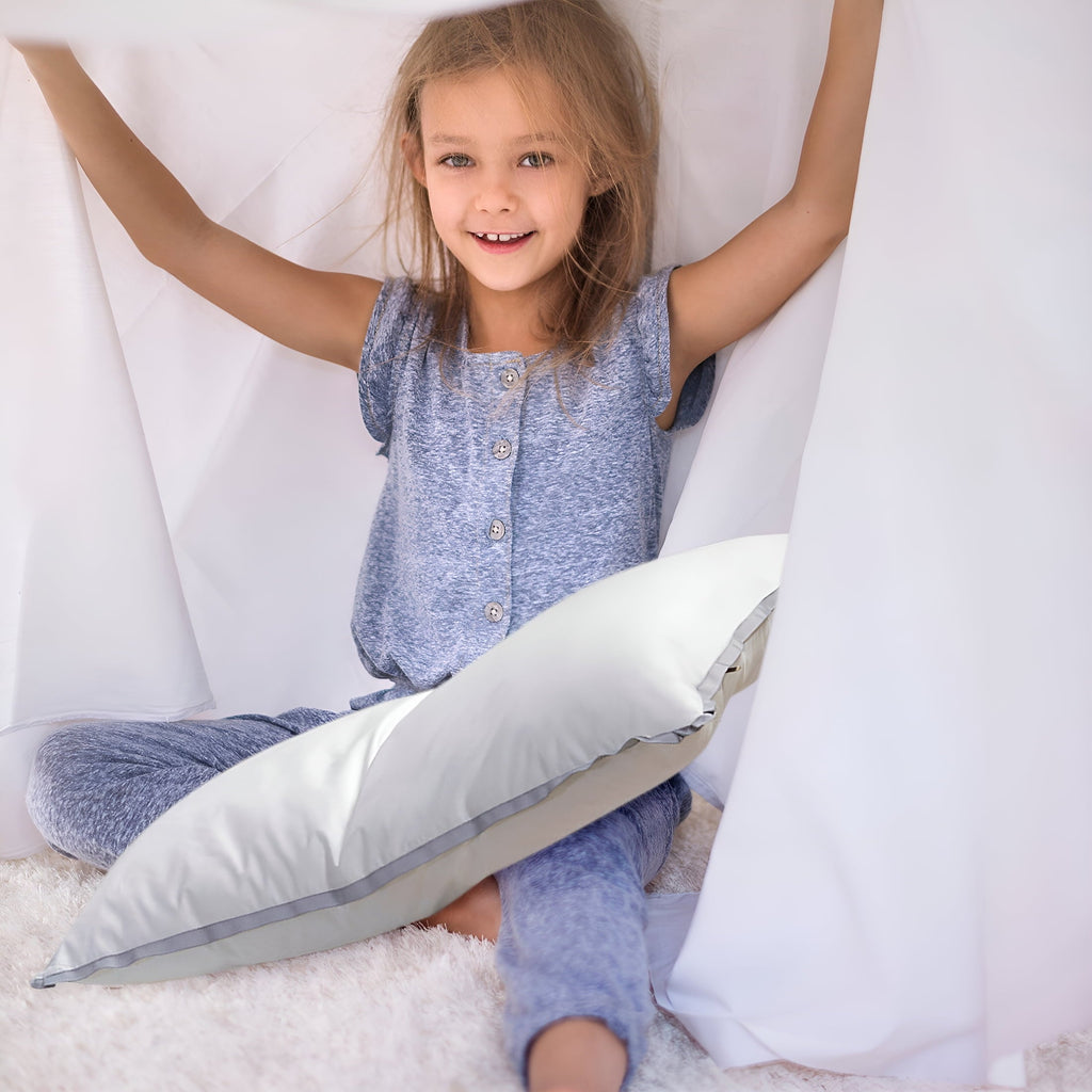 Hotel Collection Flat Pillows for Sleeping Thin,Ultra Thin Pillow,Adjustable Shredded Memory Foam Pillows for Side,Back,Stomach Sleepe... - Orthopedic Shredded Foam Bed Pillow Set Detail