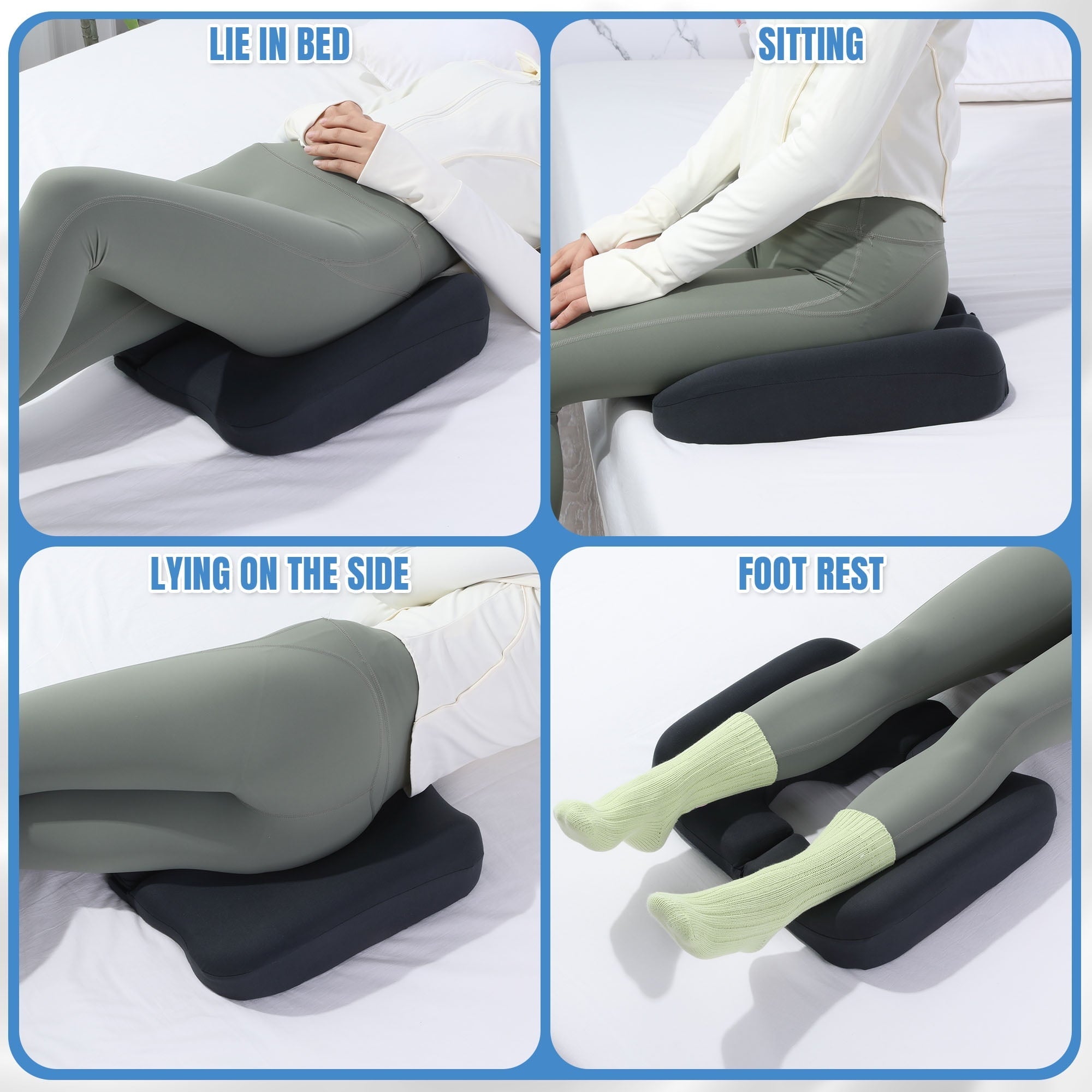 Hotel Collection Memory Foam Bed Sore Cushions for Butt, Bedsore Pressure Relief Pillow for Sleeping and Sitting,Cushion for Bed Sores... - Hotel Quality Plush Sleeping Pillows Detail