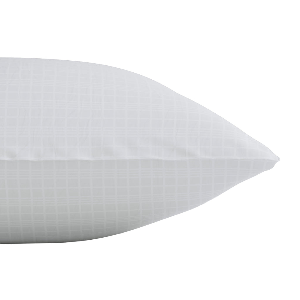 Decorative Plump Comfort Complete Bed Pillow, Standard/Queen, White- All Positions Antimicrobial - Hotel Quality Plush Sleeping Pillows Detail