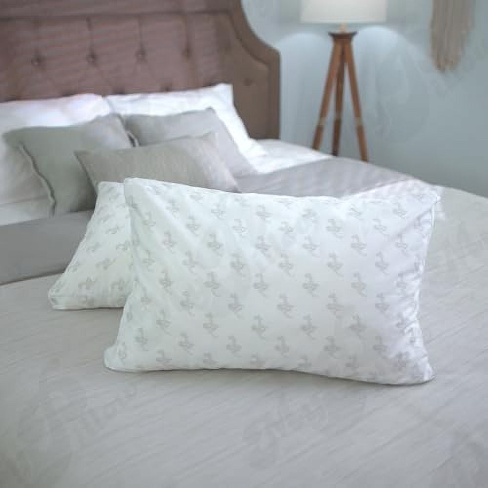Ergonomic Memory Foam Bedding Bed Pillows for Sleeping Standard Size, Set of 2, Back, Stomach or Side Sleepers - Classic Pillow (Standard, ... - Hotel Quality Plush Sleeping Pillows Detail