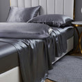 Ultra-Soft Luxury 5-Piece Satin Sheets Twin Silk Sheets Bed Sheet Set Ultra-Silky & Skin-Friendly Deep Pocket Bed Flat Fitted Sheet - Breathable Egyptian Cotton Flat & Fitted Sheets - Default Title