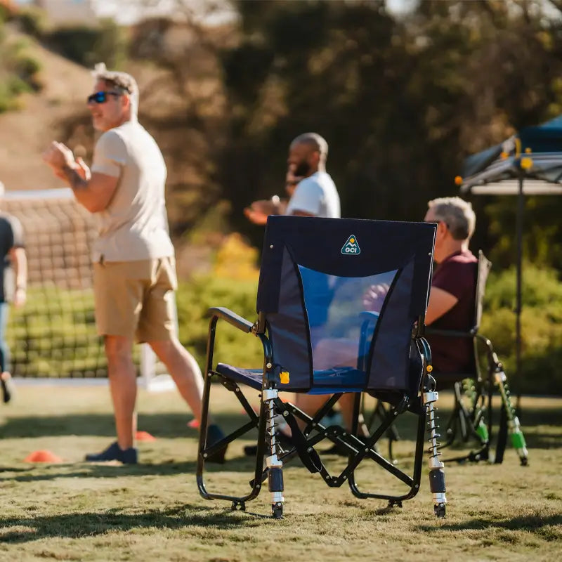 Heavy-Duty Freestyle Adjustable Rocker - Choice 573 - Patented Spring-Action Rocking Chair for Camping Detail